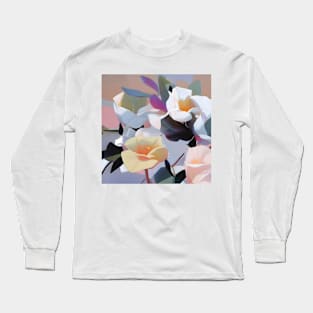 Pastel Roses Bouquet Long Sleeve T-Shirt